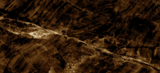black marble background with brown veins