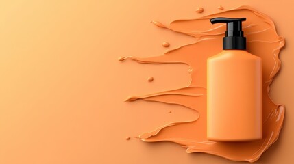 Elegant hydrating lotion bottle studio setting product photography soft color palette closeup view beauty concept