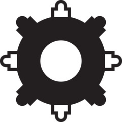 Fototapeta premium Gear Glyph Icon 