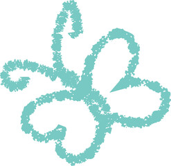 Butterfly. Children crayon doodle animals, illustration in childish style. Vector kids hand-drawn drawings