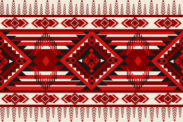 pattern with elements, Geometric Ethnic pattern, Native American tribal fabric,tile, carpet ,vector,illustration design 