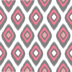 Pink and white background ,vector,seamless ,ikat design Motif ,ethnic ,textile ,illustration ,embroidery ,print striped ,ornament ,floral pattern ,design for wrapping ,silk 