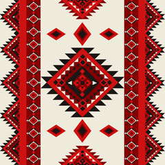 Geometric Ethnic pattern, Native American tribal fabric,tile, carpet ,vector, illustration design