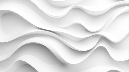 Fototapeta premium Abstract white wave pattern creating a modern, fluid aesthetic.