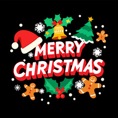 Merry christmas decorative background