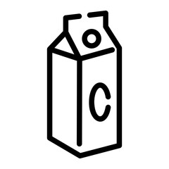 milk Line Icon