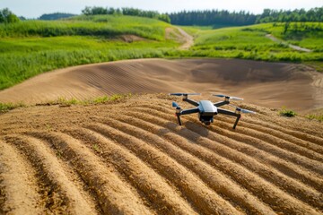 Drone mapping action aerial topography survey nature landscape outdoor viewpoint aerial concept