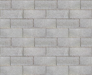 Obraz premium Wall made with concrete blocks - seamless pattern concept useful for renderings applications