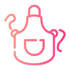 apron Line Gradient Icon