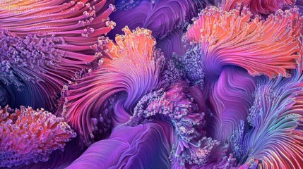 Digital Sea of Creativity: AI-Inspired Coral Art