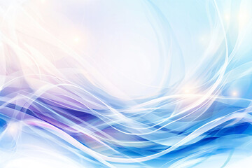 Naklejka premium An abstract composition featuring swirling waves and smooth lines on a silver background, creating a sense of movement and chaos throughout the scene