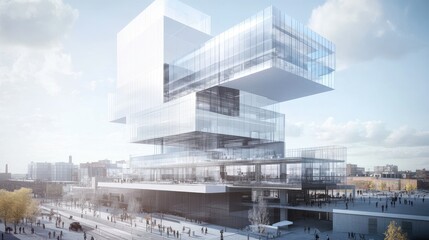 Innovative building design with virtual overlays