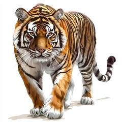Obraz premium Majestic Tiger Walking Through Nature