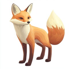 Obraz premium Stylish fox with vibrant fur and charming expression