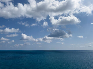 clouds over the sea