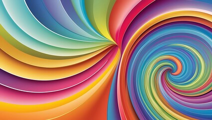 Abstract colorful swirl background. Generative Ai.