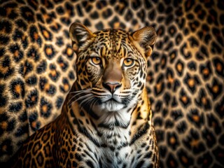 Obraz premium Captivating Low Light Photography of Leopard Animal Wild Print for Natural Textures and Patterns in Wildlife Imagery