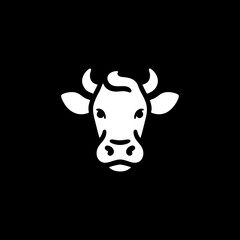 cattle cow head vector logo of meat cattle farm ranch	