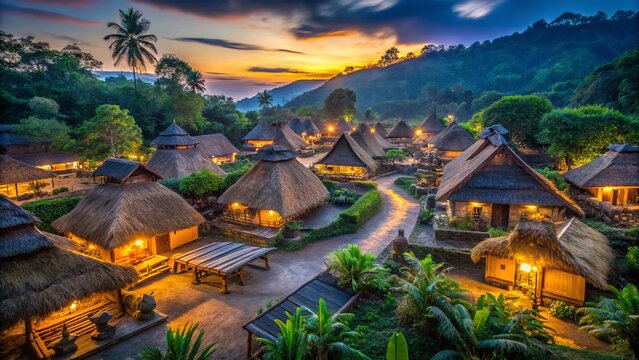 Captivating Low Light Photography of Traditional Cultural Village Desa Sade in Lombok, Indonesia - A Glimpse into Ancient Lifestyle and Heritage on June 5, 2016