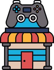 The building is a store for video games