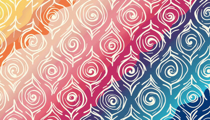 Fototapeta premium Stunning Abstract Pattern Design with Vibrant Colors and Intricate Shapes