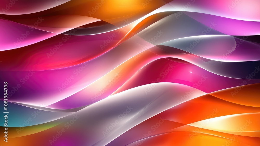 Poster abstract colorful wave background