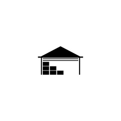 Warehouse icon isolated on white background