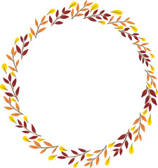 Obraz premium Colorful bunch of autumn leaves for decoration on Autumn seasonal and Thanksgiving festival.