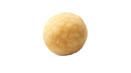 Fototapeta premium A round snack made from cassava, isolated on a transparent background