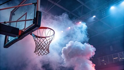 basketball hoop in the sky