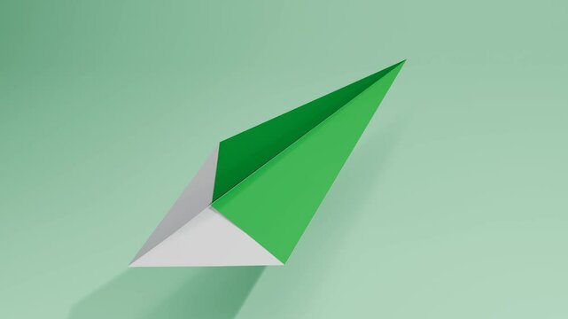 折り紙・紙飛行機を折り紙で折る
