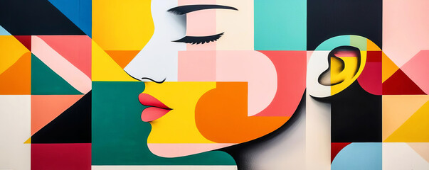 Mental health advocacy mural painting, collective expression, vibrant visibility  916