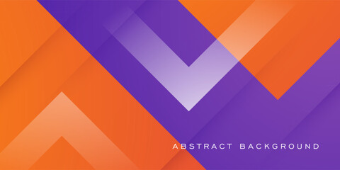 Fototapeta premium Abstract square overlap background for card graphics design. Orange and purple background elements. Eps10 vector