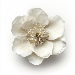 Fototapeta premium Elegant White Flower on Soft Background
