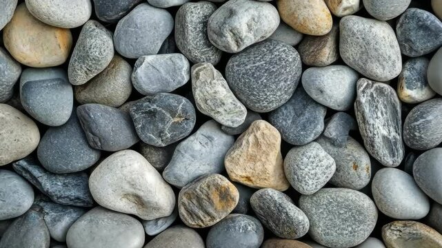Exploring the diverse textures and colors of smooth river stones found in nature during a tranquil afternoon by the riverbank