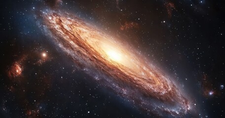 Realistic Galaxy Background with Cinematic Lighting