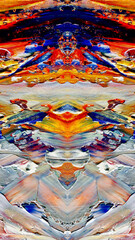 Abstract art background . Hand painting artwork on canvas .