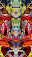 Abstract art background . Hand painting artwork on canvas .