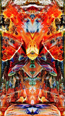 Abstract art background . Hand painting artwork on canvas .