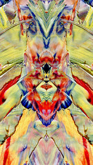 Fototapeta premium Abstract art background . Hand painting artwork on canvas .