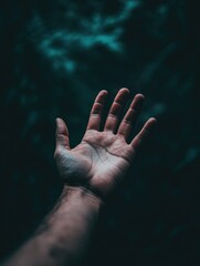 Hopeful Hand Reaching Out