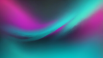 Fototapeta premium neon Cyan, Magenta, Lime, Gray glowing gradient background, a soft grainy noise texture with shimmering highlights and Smooth Transitions for a dynamic effect
