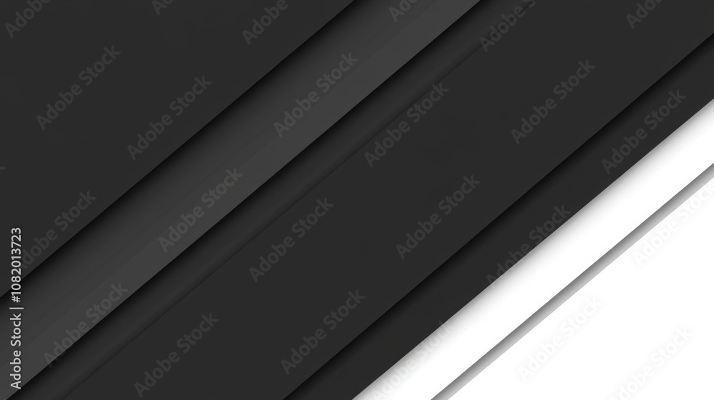 Poster Abstract Background of Layered Paper Sheets in Black and White with Smooth Textures Creating a Modern and Minimalist Aesthetic for Design Projects