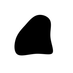Black Blob Shape Illustration