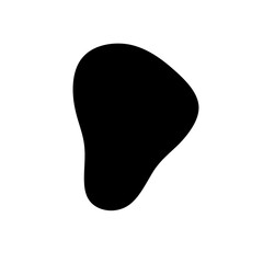 Black Blob Shape Illustration