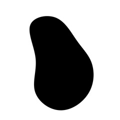 Black Blob Shape Illustration