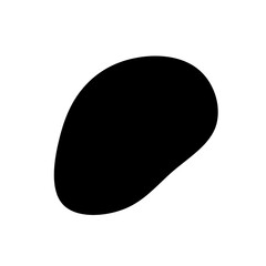 Black Blob Shape Illustration