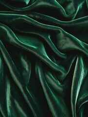 Obraz premium Lustrous Emerald Velvet Backdrop for Luxury Accessories and Jewelry Mockups