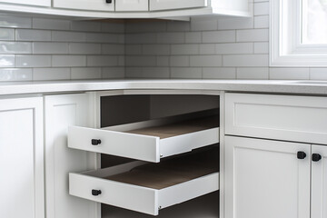 Indoor kitchen pull-out drawers