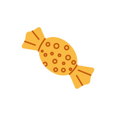 Christmas candy flat style illustration.  Holiday decoration, sweet food.